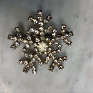 Vintage Signed Original Eisenberg ICE Snowflake Brooch